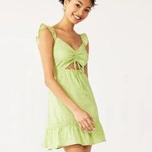 NWT Live to Be Spoiled La Mamba green eyelet dress sz XL (juniors')